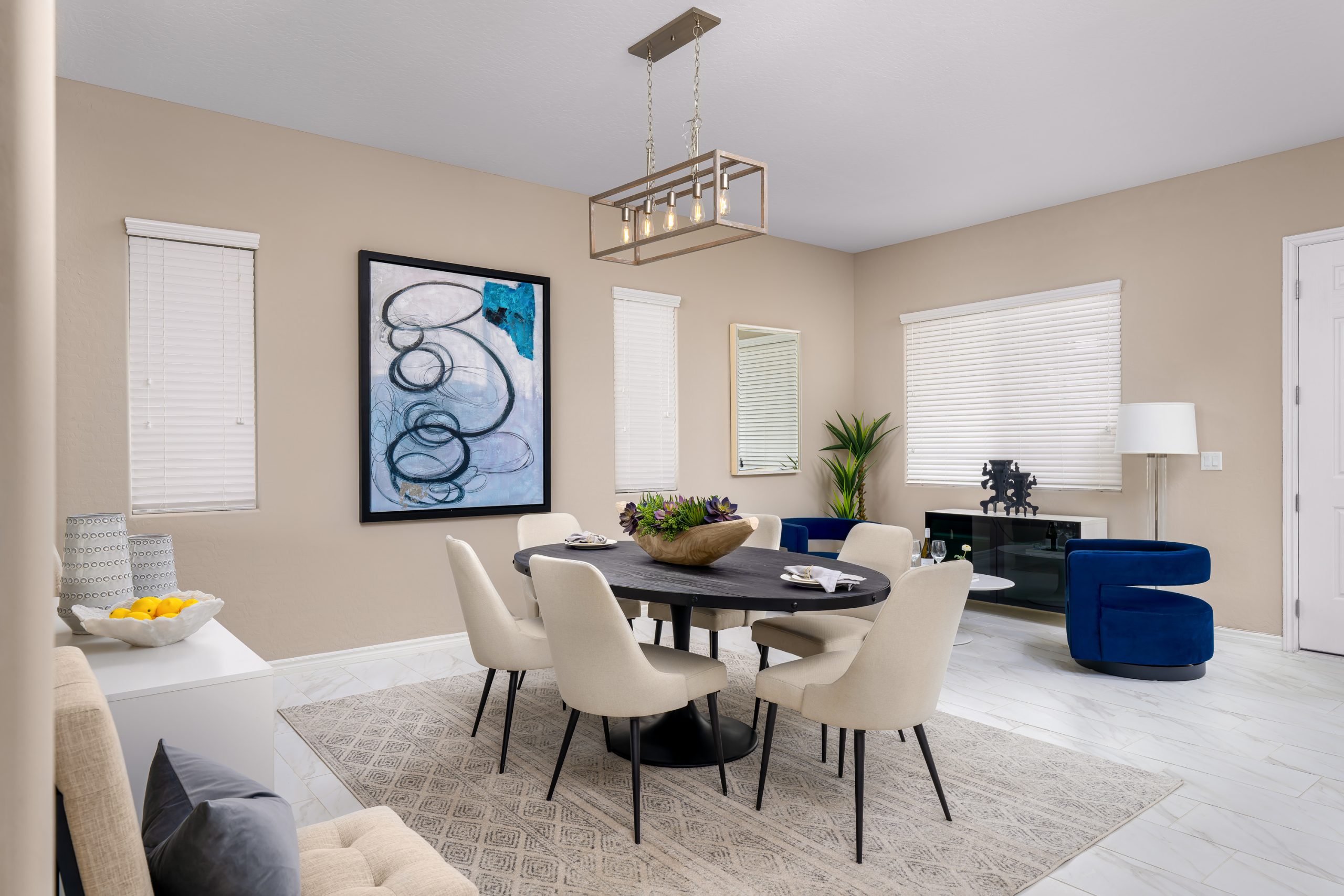 Vibrant living room reflecting personalized interior design